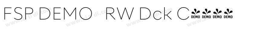 FSP DEMO   RW Dck C字体转换
